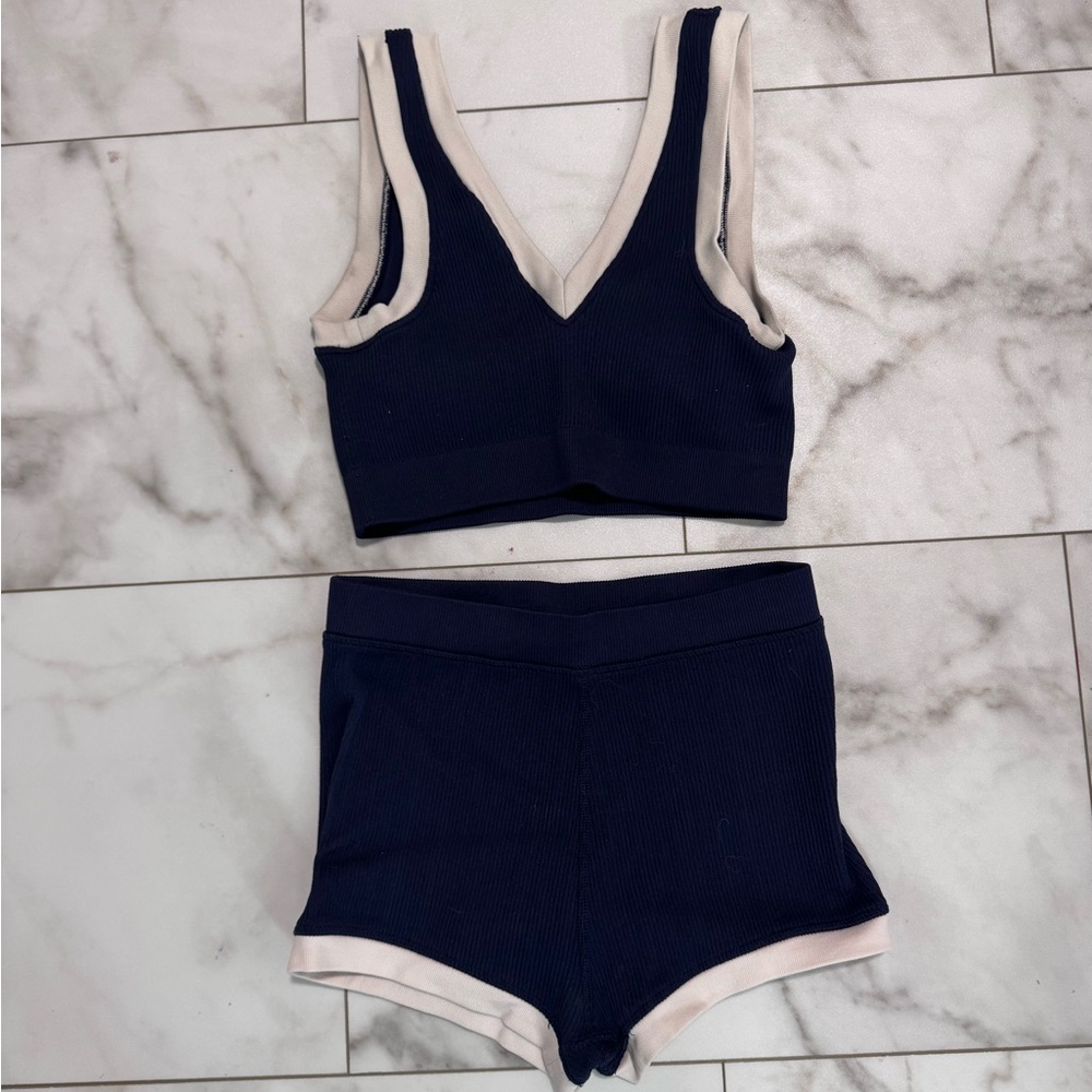 Women's Athletic Shorts - Navy Blue
